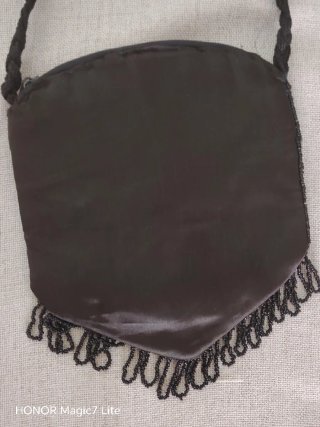 Bolso pedrería vintage negro