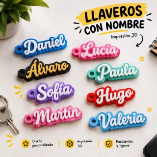 Llaveros Personalizados con Nombre