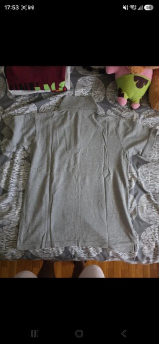 Polo Gris con Bordado