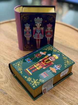 Set de 2 Cajitas de Metal Cascanueces
