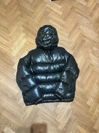 Chaqueta Zara Puffer Verde Plumas Hombre