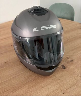 Casco Moto LS2 Gris Nuevo