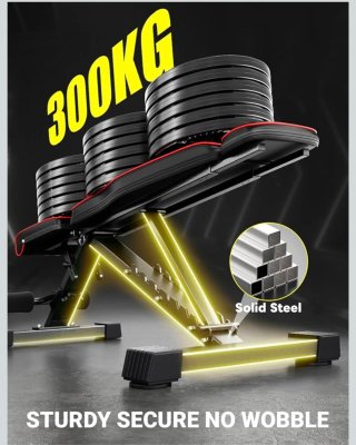 Banco de Musculación Plegable Yoleo hasta 375kg
