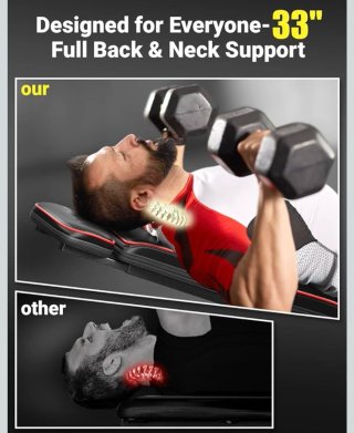 Banco de Musculación Plegable Yoleo hasta 375kg