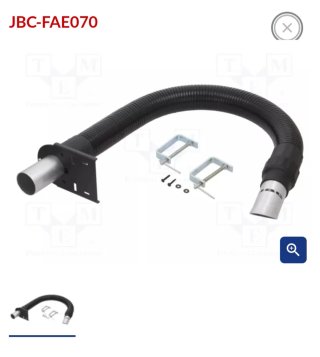 JBC FAE070 Extractor Humos Flexible