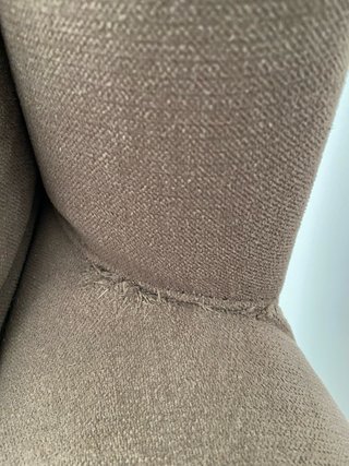 Sillón orejero Ikea beige y marrón