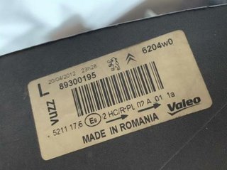 Citroen 59853 faro izquierdo xsara picasso 2.0 hdi