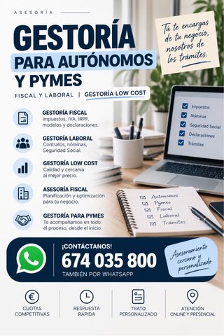 Gestoría para Autónomos y PYMES | Fiscal y Laboral