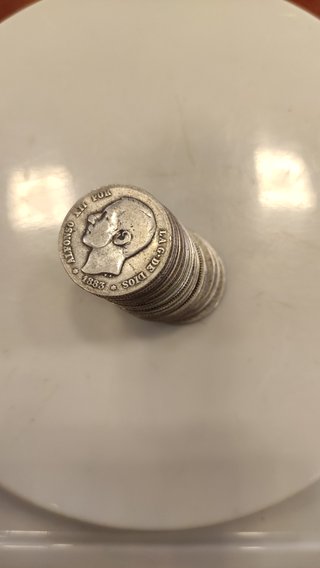 Lote inversión plata.835 monedas de España 112,40g