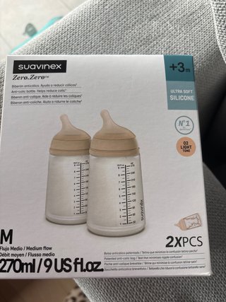 Set de 2 Biberones Suavinex Zero.Zero 270ml