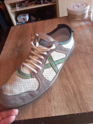 Zapatillas Munich Beige y Verde