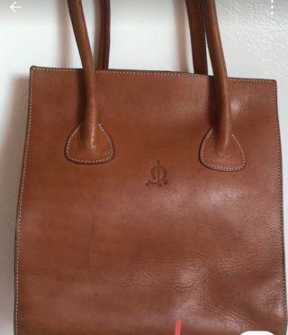 Bolso de piel El Caballo marrón