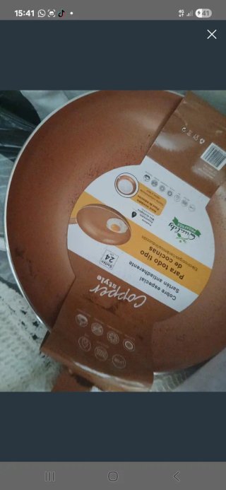 Paella Sartén Copper Style 24 y 26 Antiadherente