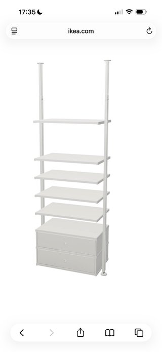 Vestidor Elvarli IKEA Blanco