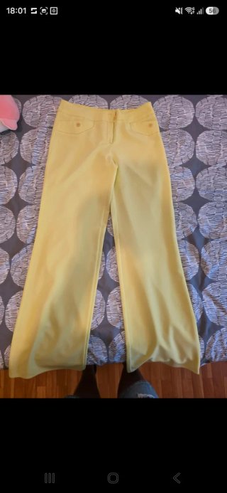 Pantalón Ancho Amarillo