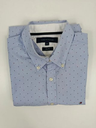 Camisa Tommy Hilfiger Manga Larga Lunares M