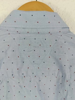 Camisa Tommy Hilfiger Manga Larga Lunares M