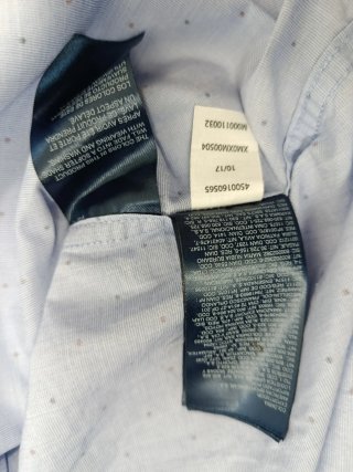 Camisa Tommy Hilfiger Manga Larga Lunares M