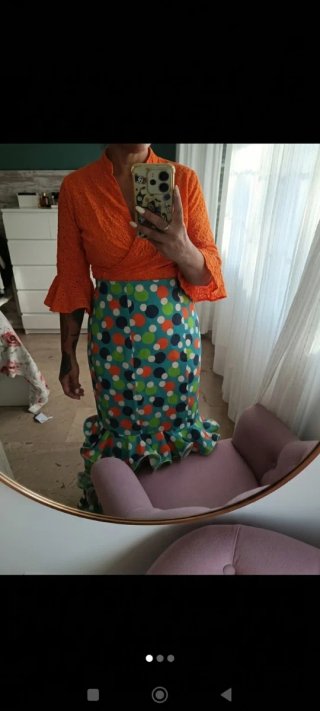 Falda flamenca Rocío multicolor