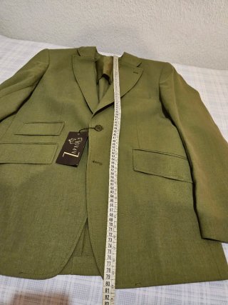 Americana Corozo Talla 50 Verde medio forro