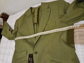 Americana Corozo Talla 50 Verde medio forro