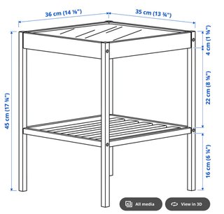 Mesita auxiliar Ikea Nesna