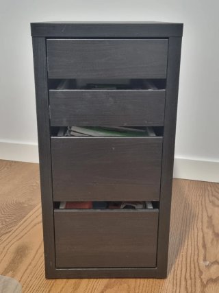Cajonera IKEA Negra