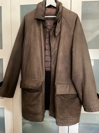 Chaqueta de Piel ADL Marrón Talla XL