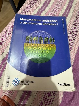Libro Matemáticas 1 Bach
