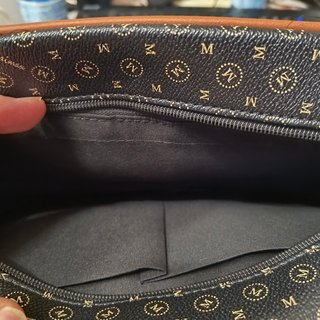 Borsa a tracolla con stampa monogramma
