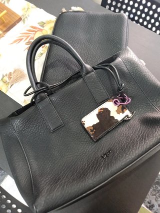 Bolso Parfois Negro + Monedero Pelo
