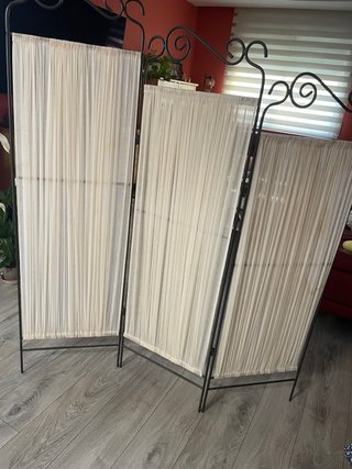 Biombo decorativo Ikea beige y negroo no envio