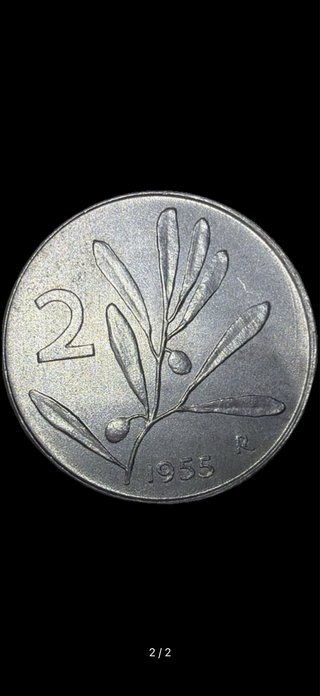 Moneta 2 Lire 1955 R