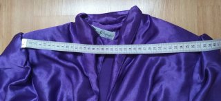Vestido morado drapeado
