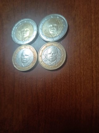 Set 4 Monete Monaco 2 Euro