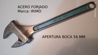Llave inglesa IRIMO forjada 56mm