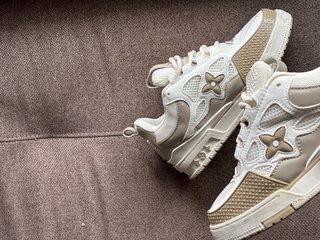 Zapatos Louis Vuitton Beige y Blanco