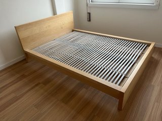 Cama IKEA MALM de Madera con Somier