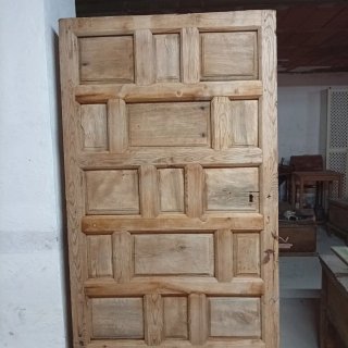 Puerta Antigua de Madera Castellana 185x81cm