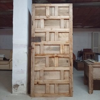 Puerta Antigua de Madera Castellana 185x81cm