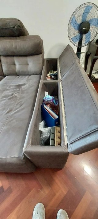 URGE!!! Sofá Chaiselongue Marrón