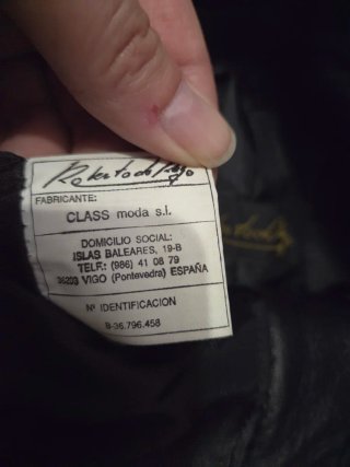 Pantalón Mod de Cuero Auténtico Negro M