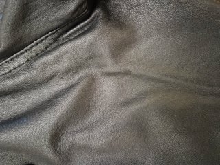 Pantalón Mod de Cuero Auténtico Negro M