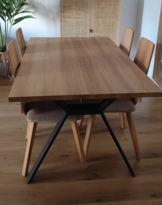 Conjunto de Mesa y 6 Sillas