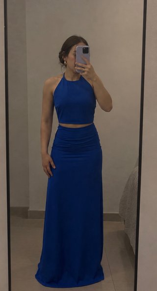 Vestido de fiesta azul