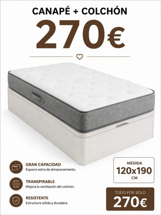 Canapé + Colchón 90x190 calle Liszt 59 Santa Colom