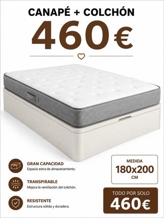 Canapé + Colchón 90x190 calle Liszt 59 Santa Colom