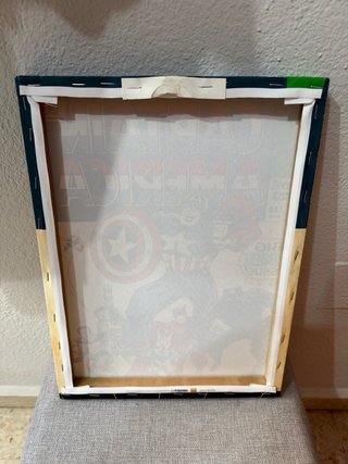 Lienzo Capitán América Retro Marvel Oficial
