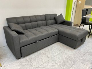 Sofá Cama Gris Tela Oferta Reclinable