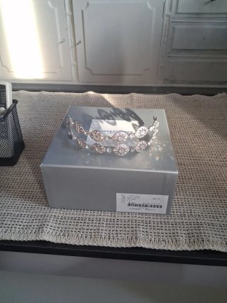 Diadema/Tiara Novia Plata